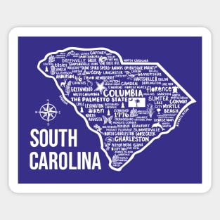 South Carolina Map Sticker